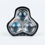 3-Lens LED Super Focus External Spotlight for Motorcycle & Electric Vehicle