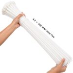 14 Inch Cable Ties | 4.2 x 350 mm Nylon Zip Ties | Heavy Duty & Heat Resistant Cable Ties | Strong Self-Locking Wire Ties