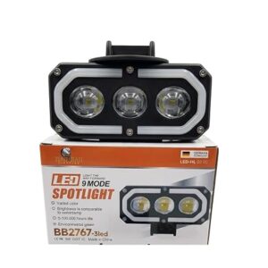 3 Eye 9-Mode LED Mini Drive Projector Fog Light with White/Yellow DRL