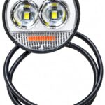 2 Lens Super Bright LED 5 colour Mode Spotlight for Motorcycle, Bike & Scooter